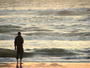 Contemplating over a California Sunset