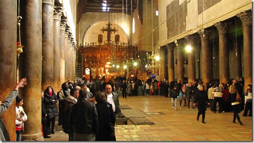 Inside of the Church of the Nativity