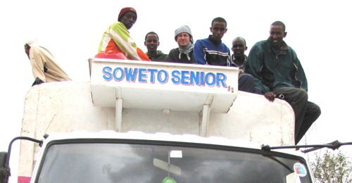 On Top of Truck in Kenya