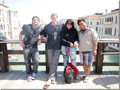 Nick with his Venice Tour Group
